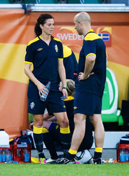 Lotta Schelin, Peter Svensson, sjukgymnast