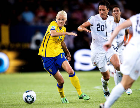 Josefine Öqvist, Sverige, Abby Wambach, USA