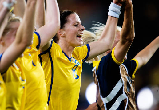 Lotta Schelin, Sverige, jubel, glädje