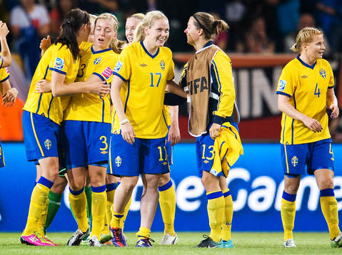 Lisa Dahlkvist, Sverige, jubel