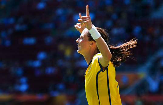 Lotta Schelin, Sverige, jubel