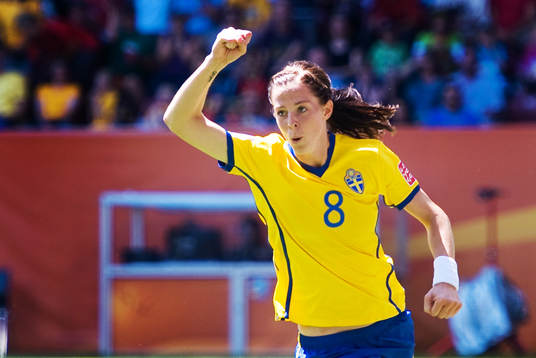 Lotta Schelin, Sverige, jubel