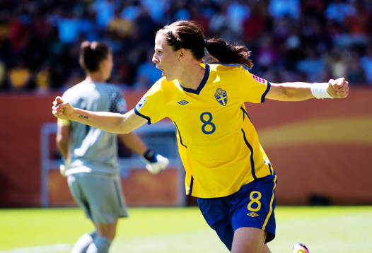 Lotta Schelin, Sverige, jubel