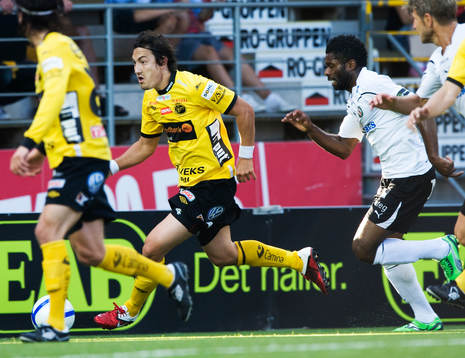 1-0 Stefan Ishizaki, Elfsborg, rusar ifrån sina bevakare