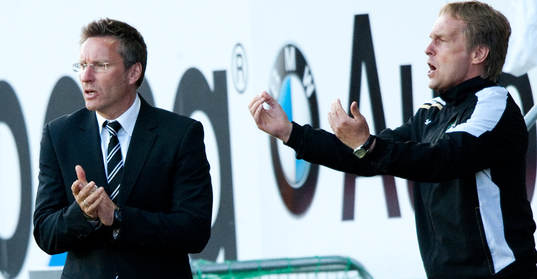 Sixten Boström, tränare och Lars Mosander, assisterande