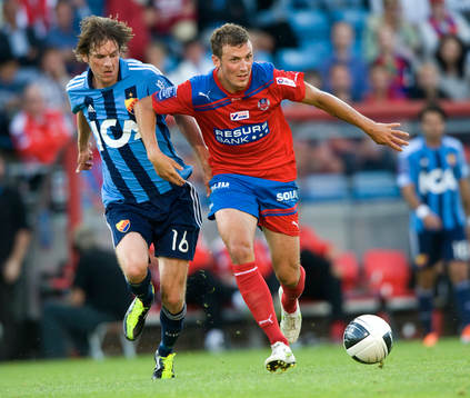 Alexander Gerndt, Helsingborg, rycker loss från Kasper