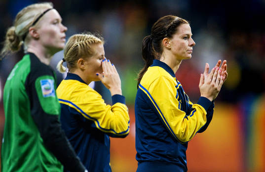 Hedvig Lindahl, målvakt, Annica Svensson, Lotta Schelin,