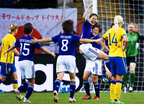 Homare Sawa, Japan, jubel