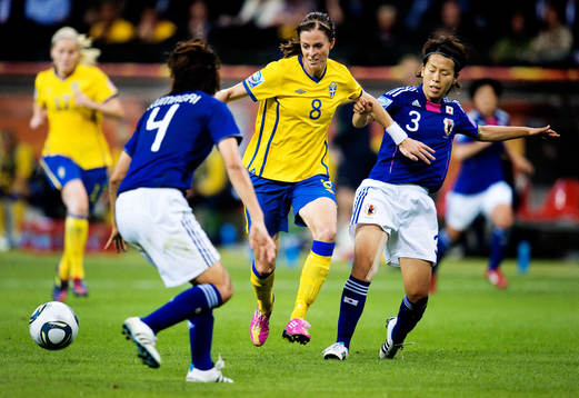 Lotta Schelin, Sverige, Azusa Iwashimizu, Japan