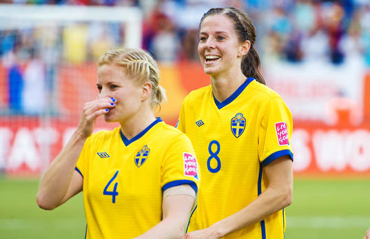 Lotta Schelin, Sverige, jubel, VM-Brons, brons