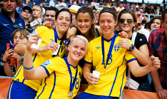 Therese Sjögran, Nilla Fischer, Lina Nilsson, Sverige,