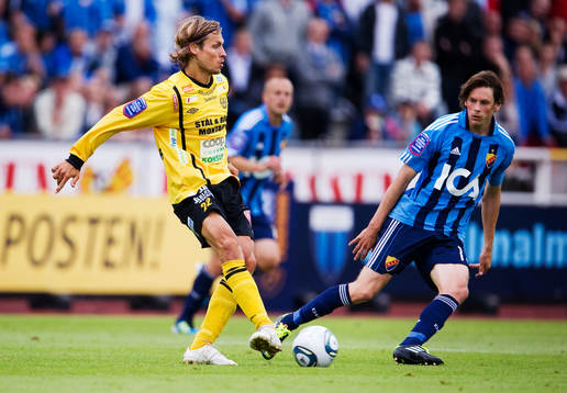 Tobias Grahn, Mjällby, och Kasper Hämäläinen,