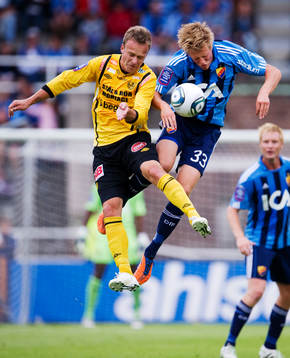 Marcus Ekenberg, Mjällby, och Emil Bergström,