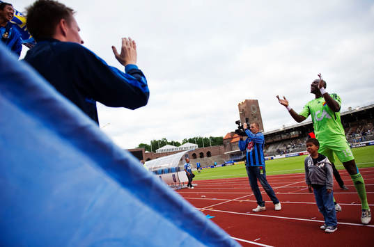 Djurgården, fan, supporter sjunger