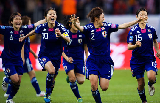 Japan, jubel, VM-guld, guld