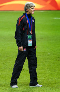 Pia Sundhage, förbundskapten, USA, depp, VM-silver, silver