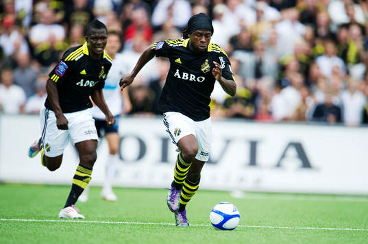 Ibrahim Teteh Bangura och Martin Mutumba, AIK