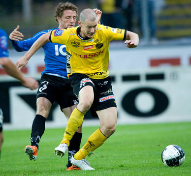 Kujtim Bala, Halmstad och Andreas Augustsson, Elfsborg