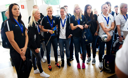 Jessica Landström, Caroline Seger, Linda Sembrant, Lina