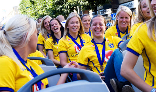 Lotta Schelin, Sara Larsson, Lina Nilsson