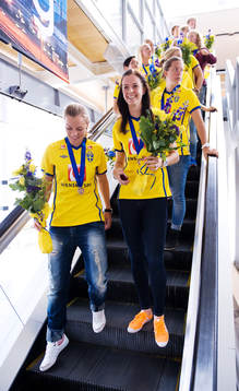 Sara Thunebro, Lotta Schelin, Lina Nilsson