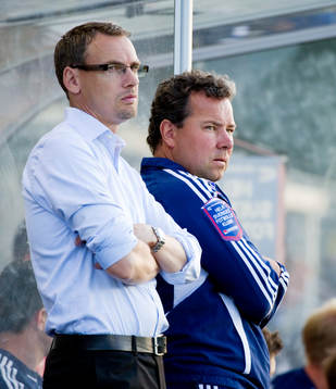 Jonas Olsson, tränare och Stefan Rehn