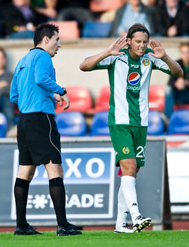 Bojan Pandzic, domare och Björn Runström