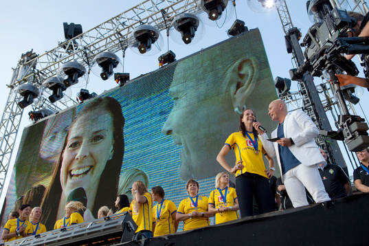 Svenska damlandslaget, Sverige, dam,  på Nya Ullevi