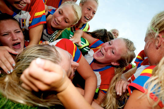 F19, Hovås-Billdal IF, jubel, Guldmedalj