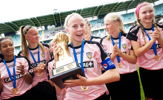 F14, KäPa United, jubel, vinnare, Gothia Cup 2011. Pokal,