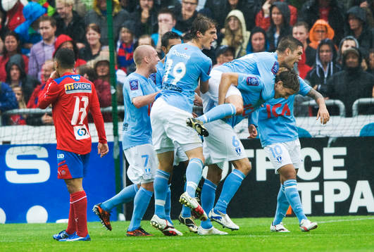 1-1 Markus Halsti, Malmö, jubel, Ivo Pekalski grattar