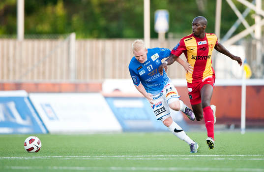 Mattias Adelstam, Trelleborg trycks undan av Omar Jawo,