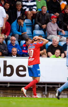 Alexander Gerndt, Helsingborg får rött kort