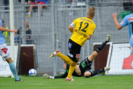 David Löfquist, Mjällby, gör 2-0