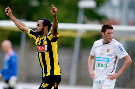 Rene Makondele, Häcken, 2-0, jubel