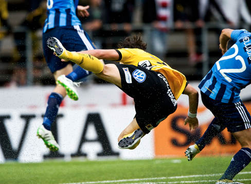 Precis innan Stefan Ishizaki, Elfsborg, avgjorde matchen