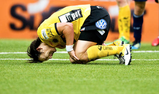 Precis innan Stefan Ishizaki, Elfsborg, avgjorde matchen