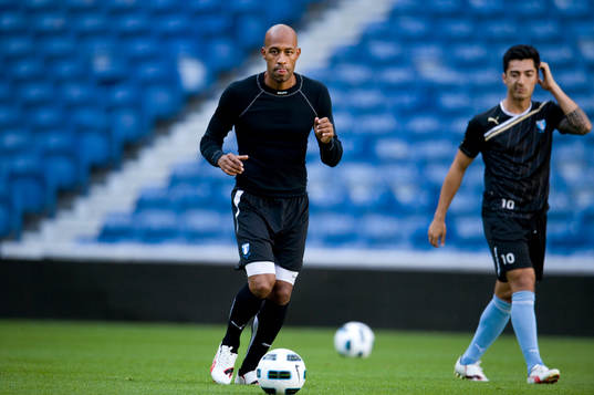 Fotboll, kval till Champions League, Malmö FF i Glasgow,