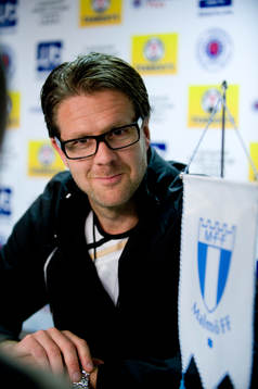 Fotboll, kval till Champions League, Malmö FF i Glasgow,