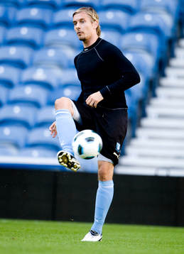 Fotboll, kval till Champions League, Malmö FF i Glasgow,