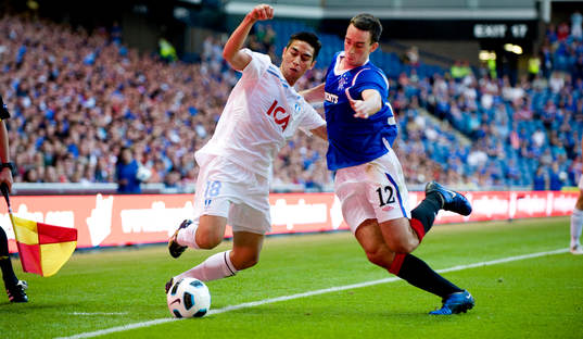 Fotboll, kval till Champions League, Glasgow Rangers -