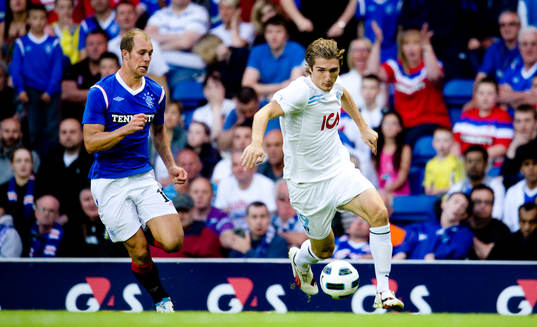 Fotboll, kval till Champions League, Glasgow Rangers -