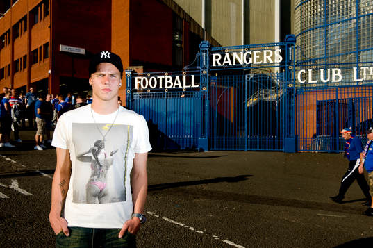 Fredrik Espling, ungdomsproffs i Glasgow Rangers