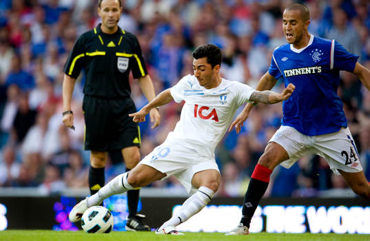 Fotboll, kval till Champions League, Glasgow Rangers -