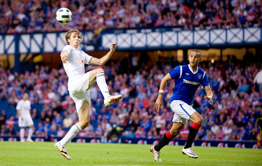 Fotboll, kval till Champions League, Glasgow Rangers -