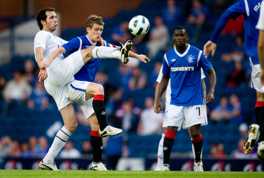 Fotboll, kval till Champions League, Glasgow Rangers -