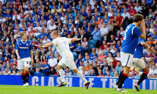 Fotboll, kval till Champions League, Glasgow Rangers -