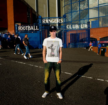 Fredrik Espling, ungdomsproffs i Glasgow Rangers