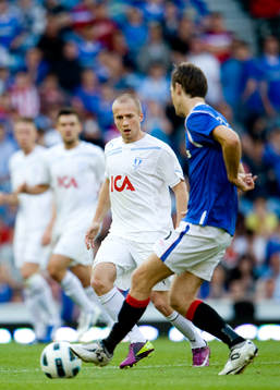 Fotboll, kval till Champions League, Glasgow Rangers -