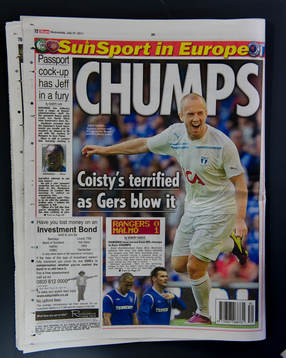 Fotboll, kval till Champions League, Glasgow Rangers har